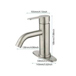Single Handle Bathroom Sink Faucet In Brushed Nickel -FURITURE SALE SHOP brushed nickel tahanbath single hole bathroom faucets y w2287 143048 fa 1000