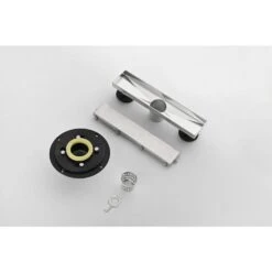 Square Shower Floor Drain With Flange, Pattern Grate Removable, Food-Grade SUS 304 Stainless Steel In Brushed Nickel -FURITURE SALE SHOP brushed nickel tahanbath sink strainers y w928s00031 1f 1000