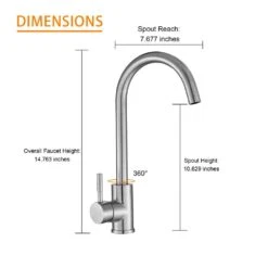 Single Handle Wall Mount Standard Kitchen Faucet In Brushed Nickel 8 Single Handle Wall Mount Standard Kitchen Faucet In Brushed Nickel -FURITURE SALE SHOP brushed nickel tahanbath standard kitchen faucets z w124372171 4f 1000