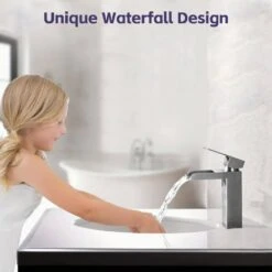 Single Handle Wall Mounted Bathroom Faucet With Deck Plate & Overflow Pop Up Drain In Brushed Nickel 12 Single Handle Wall Mounted Bathroom Faucet With Deck Plate & Overflow Pop Up Drain In Brushed Nickel -FURITURE SALE SHOP brushed nickel tahanbath wall mounted faucets z w1224p224286 44 1000