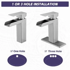 Single Handle Wall Mounted Bathroom Faucet With Deck Plate & Overflow Pop Up Drain In Brushed Nickel 13 Single Handle Wall Mounted Bathroom Faucet With Deck Plate & Overflow Pop Up Drain In Brushed Nickel -FURITURE SALE SHOP brushed nickel tahanbath wall mounted faucets z w1224p224286 fa 1000