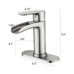 Single Handle Wall Mounted Bathroom Faucet With Deck Plate And Overflow Pop Up Drain In Brushed Nickel 14 Single Handle Wall Mounted Bathroom Faucet With Deck Plate And Overflow Pop Up Drain In Brushed Nickel -FURITURE SALE SHOP brushed nickel tahanbath wall mounted faucets z w1224p225010 76 1000