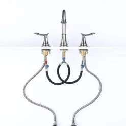 8 In. Widespread 2-Handle Bathroom Sink Faucet Lavatory Faucet In Brushed Nickel 15 8 In. Widespread 2-Handle Bathroom Sink Faucet Lavatory Faucet In Brushed Nickel -FURITURE SALE SHOP brushed nickel widespread bathroom faucets x dr 3007b np 31 1000