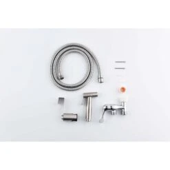 Bidet Sprayer For Toilet, Handheld Cloth Diaper Sprayer In Brushed Silver -FURITURE SALE SHOP brushed silver tahanbath bidet faucets y w2287 p151830 4f 1000