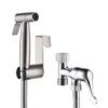 Bidet Sprayer For Toilet, Handheld Cloth Diaper Sprayer In Brushed Silver