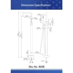 1-Handle Freestanding Tub Faucet With Hand Shower With Waterfall In Chrome 12 1-Handle Freestanding Tub Faucet With Hand Shower With Waterfall In Chrome -FURITURE SALE SHOP chrome claw foot tub faucets q pzz 8008cp 66 1000