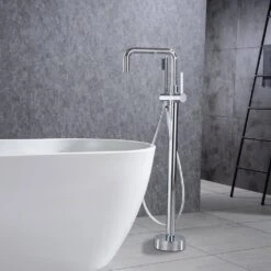 1-Handle Freestanding Tub Faucet With Hand Shower With Waterfall In Chrome 13 1-Handle Freestanding Tub Faucet With Hand Shower With Waterfall In Chrome -FURITURE SALE SHOP chrome claw foot tub faucets q pzz 8008cp c3 1000