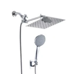6-Spray High Pressure Dual Shower Head/Handheld Shower Combo In Chrome