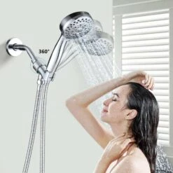 5-Spray Patterns With 2.5 GPM 3.5 In. Wall Mount Handheld Shower Head In Chrome 15 5-Spray Patterns With 2.5 GPM 3.5 In. Wall Mount Handheld Shower Head In Chrome -FURITURE SALE SHOP chrome handheld shower heads w122458401 kxc 31 1000