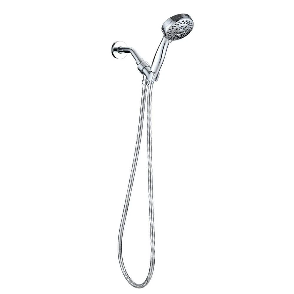 5-Spray Patterns With 2.5 GPM 3.5 In. Wall Mount Handheld Shower Head In Chrome 6 5-Spray Patterns With 2.5 GPM 3.5 In. Wall Mount Handheld Shower Head In Chrome - Image 6