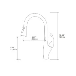 Single Handle Pull Down Sprayer Kitchen Faucet 360-Degree Swivel Kitchen Faucet In Chrome 13 Single Handle Pull Down Sprayer Kitchen Faucet 360-Degree Swivel Kitchen Faucet In Chrome -FURITURE SALE SHOP chrome pull down kitchen faucets x nk0604 fa 1000