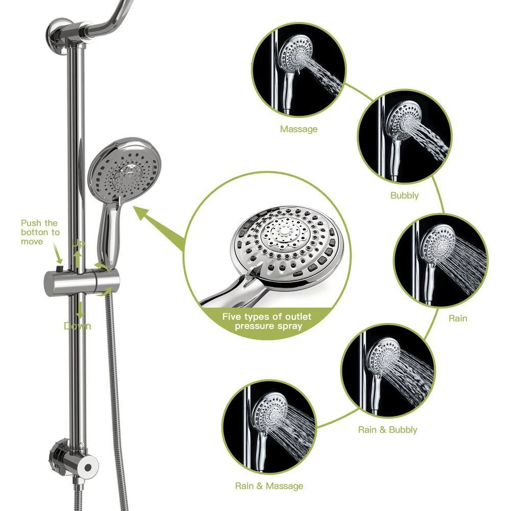 Single Handle 1-Spray Tub And Shower Faucet 1.8 GPM In Chrome Valve Included 7 Single Handle 1-Spray Tub And Shower Faucet 1.8 GPM In Chrome Valve Included - Image 7