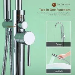 Single-Handle Claw Foot Freestanding Tub Faucet In Chrome 15 Single-Handle Claw Foot Freestanding Tub Faucet In Chrome -FURITURE SALE SHOP chrome tahanbath claw foot tub faucets z s123c ch 76 1000