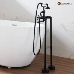 3-Handle Traditional Freestanding Bathtub Faucet(Oil Rubbed Bronze) 13 3-Handle Traditional Freestanding Bathtub Faucet(Oil Rubbed Bronze) -FURITURE SALE SHOP chrome tahanbath claw foot tub faucets z s125c orb 4f 1000