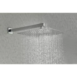 1-Spray 12 In. Dual Rain Shower Head Systems 2.5 GPM Wall Mounted Shower In Brushed Nickel 11 1-Spray 12 In. Dual Rain Shower Head Systems 2.5 GPM Wall Mounted Shower In Brushed Nickel -FURITURE SALE SHOP chrome tahanbath dual shower heads y w2287 141531 44 1000