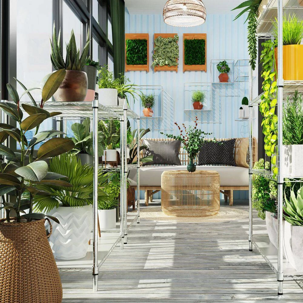 5 Tier Shelf Wire Shelving Unit-5T-1636-C-LKJ, 72H In Chrome 7 5 Tier Shelf Wire Shelving Unit-5T-1636-C-LKJ, 72H In Chrome - Image 7