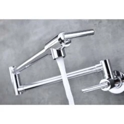 Wall Mount Folding Kitchen Pot Filler Faucet In Chrome -FURITURE SALE SHOP chrome tahanbath pot fillers y w2287 142943 31 1000