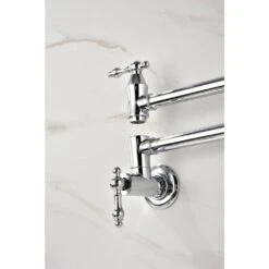 Wall Mount Pot Filler Faucet In Chrome -FURITURE SALE SHOP chrome tahanbath pot fillers y w928 103959 1f 1000