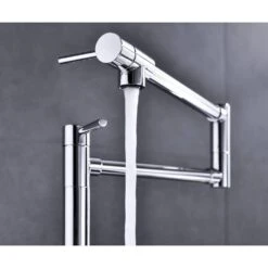 Freestanding Pot Filler Faucet With Extension Shank In Chrome -FURITURE SALE SHOP chrome tahanbath pot fillers y w928 104108 1f 1000