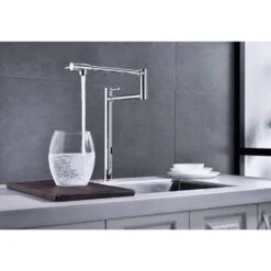 Freestanding Pot Filler Faucet With Extension Shank In Chrome -FURITURE SALE SHOP chrome tahanbath pot fillers y w928 104108 31 1000