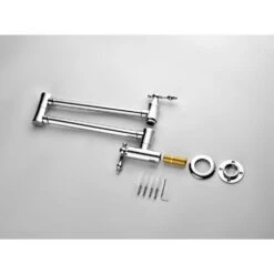 Wall Mount Pot Filler Faucet Folding Kitchen In Brushed Chrome 11 Wall Mount Pot Filler Faucet Folding Kitchen In Brushed Chrome -FURITURE SALE SHOP chrome tahanbath pot fillers z w2287 142926 1f 1000