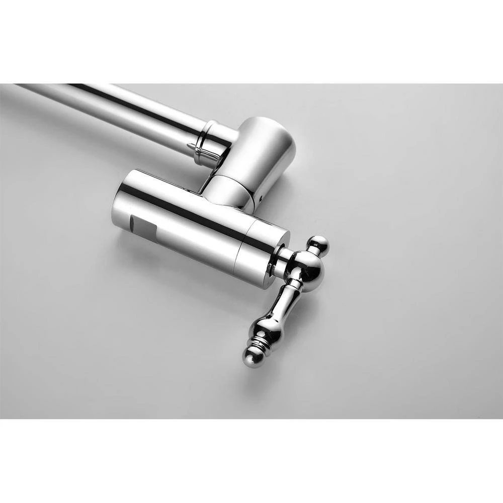 Wall Mount Pot Filler Faucet Folding Kitchen In Brushed Chrome 2 Wall Mount Pot Filler Faucet Folding Kitchen In Brushed Chrome - Image 2