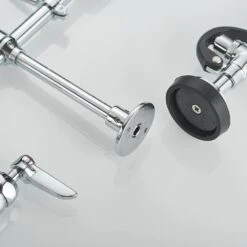 Triple Handle Pull Down Sprayer Kitchen Faucet In Chrome 12 Triple Handle Pull Down Sprayer Kitchen Faucet In Chrome -FURITURE SALE SHOP chrome tahanbath pull down kitchen faucets z w1932p171734 44 1000