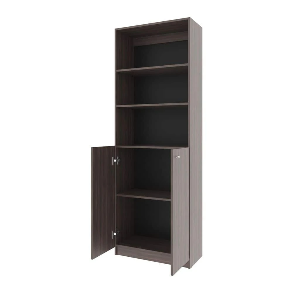 24.80 In. W X 12.40 In. D X 71.10 In. H Brown Particle Board Freestanding Linen Cabinet W/2-Doors In Dark Walnut 6 24.80 In. W X 12.40 In. D X 71.10 In. H Brown Particle Board Freestanding Linen Cabinet W/2-Doors In Dark Walnut - Image 6