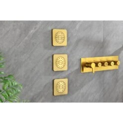 Single-Handle Claw Foot Tub Faucet With Hand Shower Body Shower Bodyspray (3pcs) In. Gold 13 Single-Handle Claw Foot Tub Faucet With Hand Shower Body Shower Bodyspray (3pcs) In. Gold -FURITURE SALE SHOP gold tahanbath claw foot tub faucets z w928100932 fa 1000