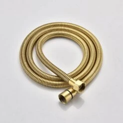 1-Spray Patterns Freestanding Square Dual Handheld Shower Head 2.5 GPM In Gold -FURITURE SALE SHOP gold tahanbath dual shower heads z th6001bg 76 1000