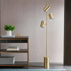 65.5 In. Gold Modern 3-Light Smart 1-Way (On/0ff) Standard Floor Lamp For Living Room With Metal Round Shade 9 65.5 In. Gold Modern 3-Light Smart 1-Way (On/0ff) Standard Floor Lamp For Living Room With Metal Round Shade -FURITURE SALE SHOP gold tahanbath floor lamps ct xl 100336 31 1000