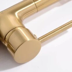 Commercial LED Kitchen Faucet With Pull Down Sprayer, Single Handle Single Lever Kitchen Sink Faucet -FURITURE SALE SHOP gold tahanbath pull down kitchen faucets z w1932p156148 1f 1000