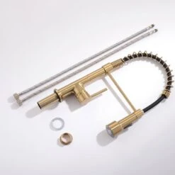 Commercial LED Kitchen Faucet With Pull Down Sprayer, Single Handle Single Lever Kitchen Sink Faucet -FURITURE SALE SHOP gold tahanbath pull down kitchen faucets z w1932p156148 4f 1000