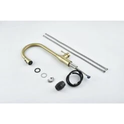 17.5-Single Handle Pull Down Sprayer Kitchen Faucet 360° Spout Swivel In Gold 10 17.5-Single Handle Pull Down Sprayer Kitchen Faucet 360° Spout Swivel In Gold -FURITURE SALE SHOP gold tahanbath pull down kitchen faucets z w2898p232722 4f 1000