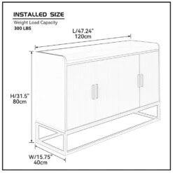 Modern Kitchen Buffet Storage Cabinet Cupboard White Gloss With Metal Legs For Living Room Kitchen -FURITURE SALE SHOP golden white tahanbath pantry organizers z w876134665 76 1000
