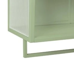 23.62 In. Modern Green 2-Door Wall Cabinet With 2-Tier Storage, Open Shelf, And Towel Rack For Multiple Rooms -FURITURE SALE SHOP green tahanbath pantry organizers z w757143037 c3 1000