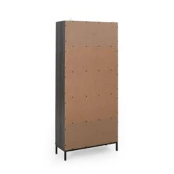 11.75 In. W X 31.50 In. D X 67.25 In. H Grey MDF Freestanding Linen Cabinet With 2-Drawers And Shelves In Grey -FURITURE SALE SHOP grey oak tahanbath linen cabinets ct xl 66446 00 44 1000
