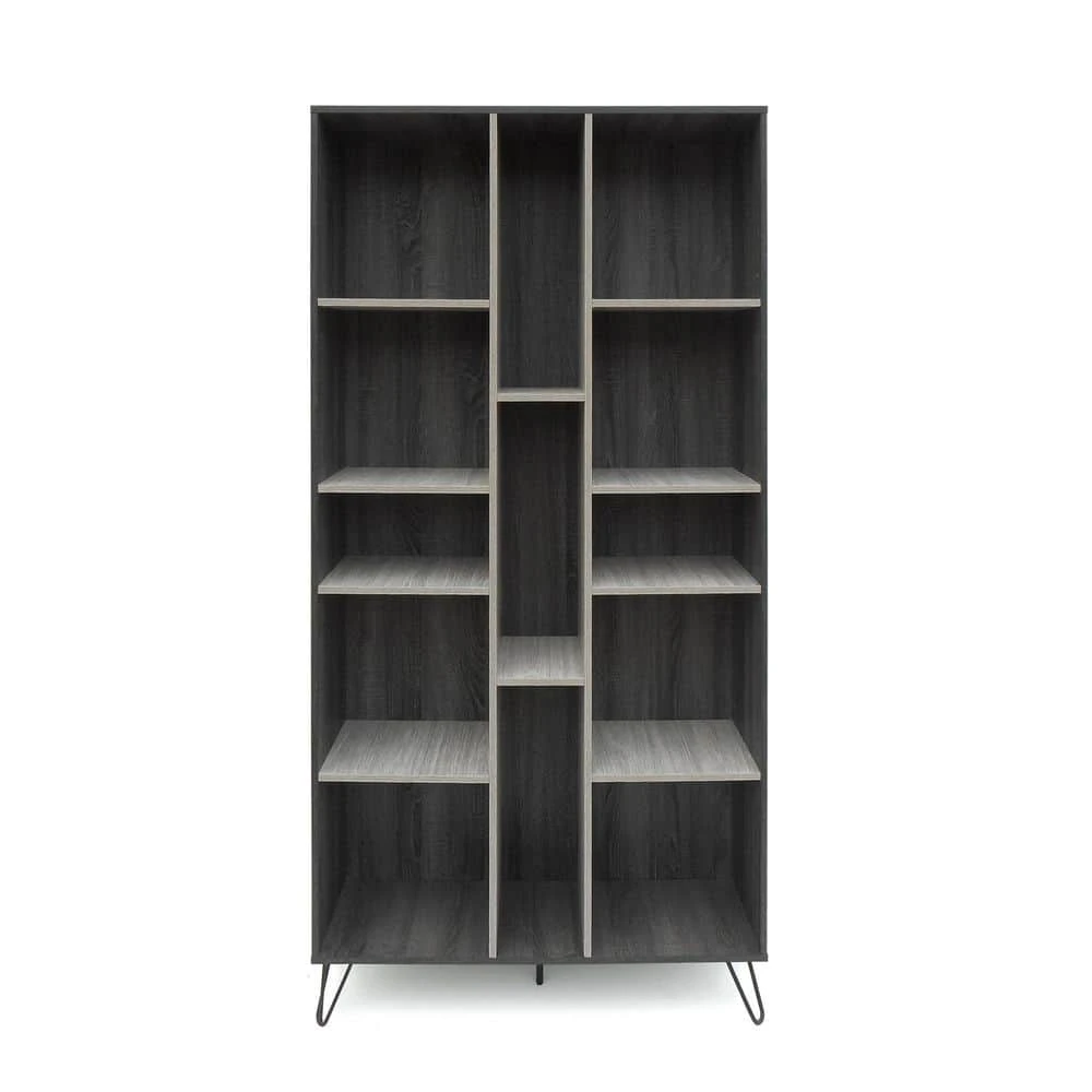 12 In. W X 40.25 In. D X 77 In. H Grey Particle Board Freestanding Linen Cabinet With 13-Shelves In Grey 1 12 In. W X 40.25 In. D X 77 In. H Grey Particle Board Freestanding Linen Cabinet With 13-Shelves In Grey