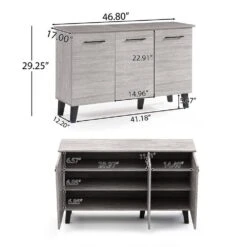 Multi Function Cabinet In Grey -FURITURE SALE SHOP grey tahanbath pantry organizers z 60357 00gry fa 1000