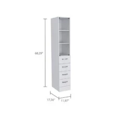 15.70 In. W X 15.70 In. D X 59.30 In. H Bathroom Storage Wall Cabinet In Light Gray 9 15.70 In. W X 15.70 In. D X 59.30 In. H Bathroom Storage Wall Cabinet In Light Gray -FURITURE SALE SHOP light gray tahanbath bathroom wall cabinets z b092122957 44 1000