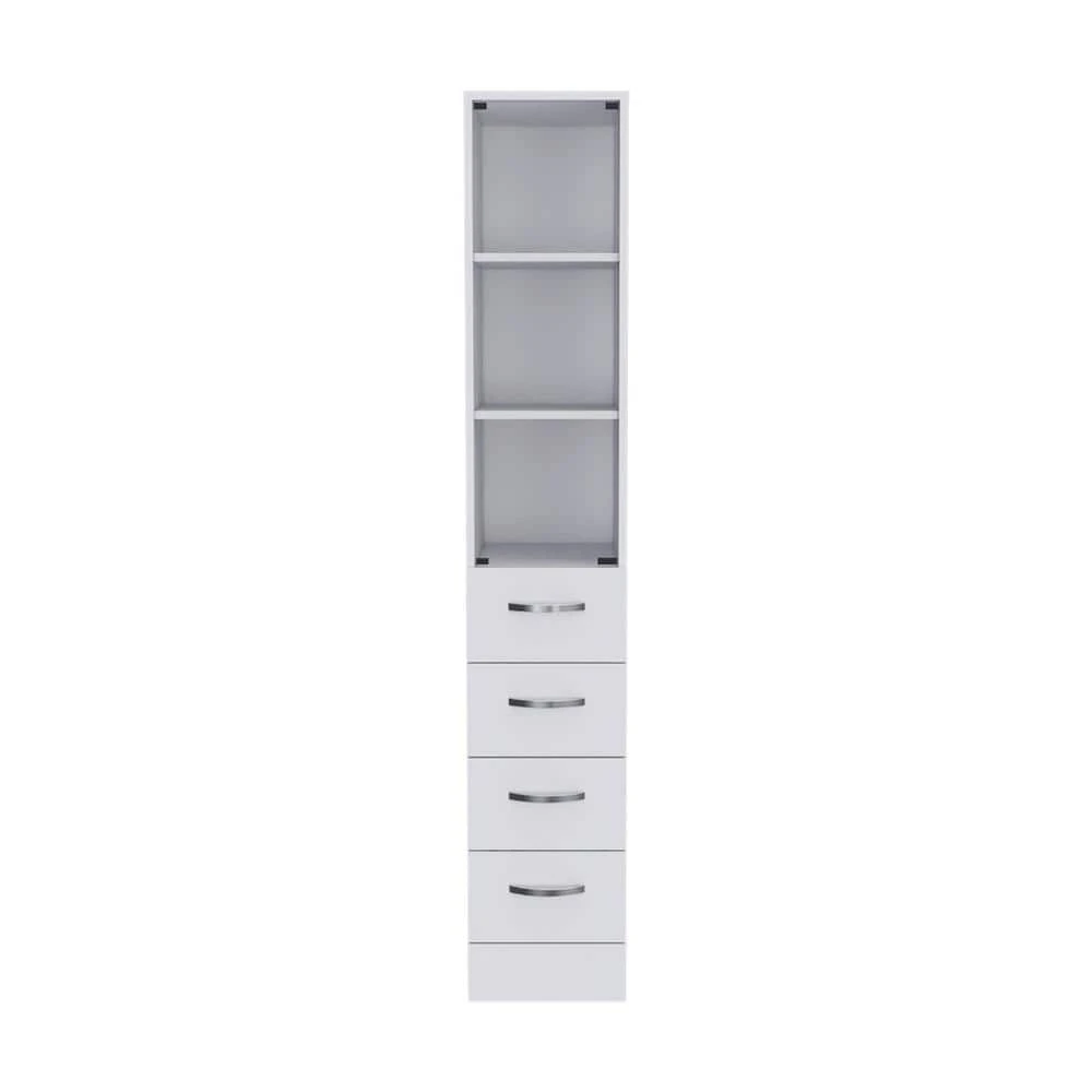 15.70 In. W X 15.70 In. D X 59.30 In. H Bathroom Storage Wall Cabinet In Light Gray 1 15.70 In. W X 15.70 In. D X 59.30 In. H Bathroom Storage Wall Cabinet In Light Gray