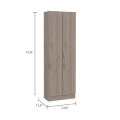 23.60 In. W X 11.80 In. D X 71.10 In. H Gray Particle Board Freestanding Linen Cabinet W/5-Shelves In Light Gray -FURITURE SALE SHOP light gray tahanbath linen cabinets ct xl p148832 44 1000