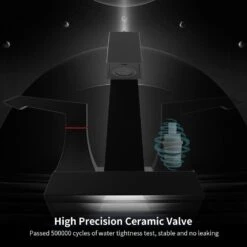 4 In. Centerset Bathroom Faucet Sink Mixer Tap With Drain And Supply Kits In Matt Black -FURITURE SALE SHOP matt black centerset bathroom faucets x dr 4001 mb 76 1000