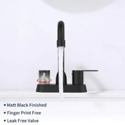 Centerset 2-Handles RV Bathroom Faucets High Arc Bathroom Sink Faucet In Matte Black 10 Centerset 2-Handles RV Bathroom Faucets High Arc Bathroom Sink Faucet In Matte Black -FURITURE SALE SHOP matt black centerset bathroom faucets x dr 4101 bh 1f 1000