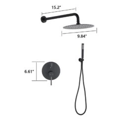 2-Handle Claw Foot Tub Faucetwith 10 In. Rain Shower Head And Handheld Shower Head Set In Matt Black 10 2-Handle Claw Foot Tub Faucetwith 10 In. Rain Shower Head And Handheld Shower Head Set In Matt Black -FURITURE SALE SHOP matt black tahanbath claw foot tub faucets z w121957633 4f 1000