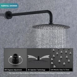 2-Handle Claw Foot Tub Faucetwith 10 In. Rain Shower Head And Handheld Shower Head Set In Matt Black 14 2-Handle Claw Foot Tub Faucetwith 10 In. Rain Shower Head And Handheld Shower Head Set In Matt Black -FURITURE SALE SHOP matt black tahanbath claw foot tub faucets z w121957633 76 1000