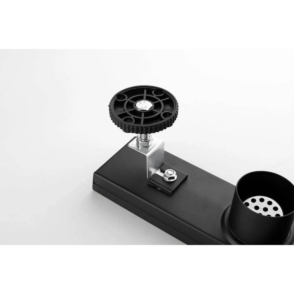 12 In. Linear Shower Drain, Included Hair Strainer And Leveling Feet In Matt Black 6 12 In. Linear Shower Drain, Included Hair Strainer And Leveling Feet In Matt Black - Image 6