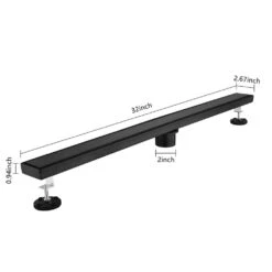 32 In. Linear Shower Drain, Included Hair Strainer And Leveling Feet In Matt Black 11 32 In. Linear Shower Drain, Included Hair Strainer And Leveling Feet In Matt Black -FURITURE SALE SHOP matt black tahanbath sink strainers y w2287 p147640 fa 1000