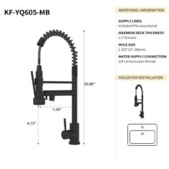 Single Handle Wall Mount Standard Kitchen Faucet In Matt Black 11 Single Handle Wall Mount Standard Kitchen Faucet In Matt Black -FURITURE SALE SHOP matt black tahanbath standard kitchen faucets z b2724p262363 1f 1000