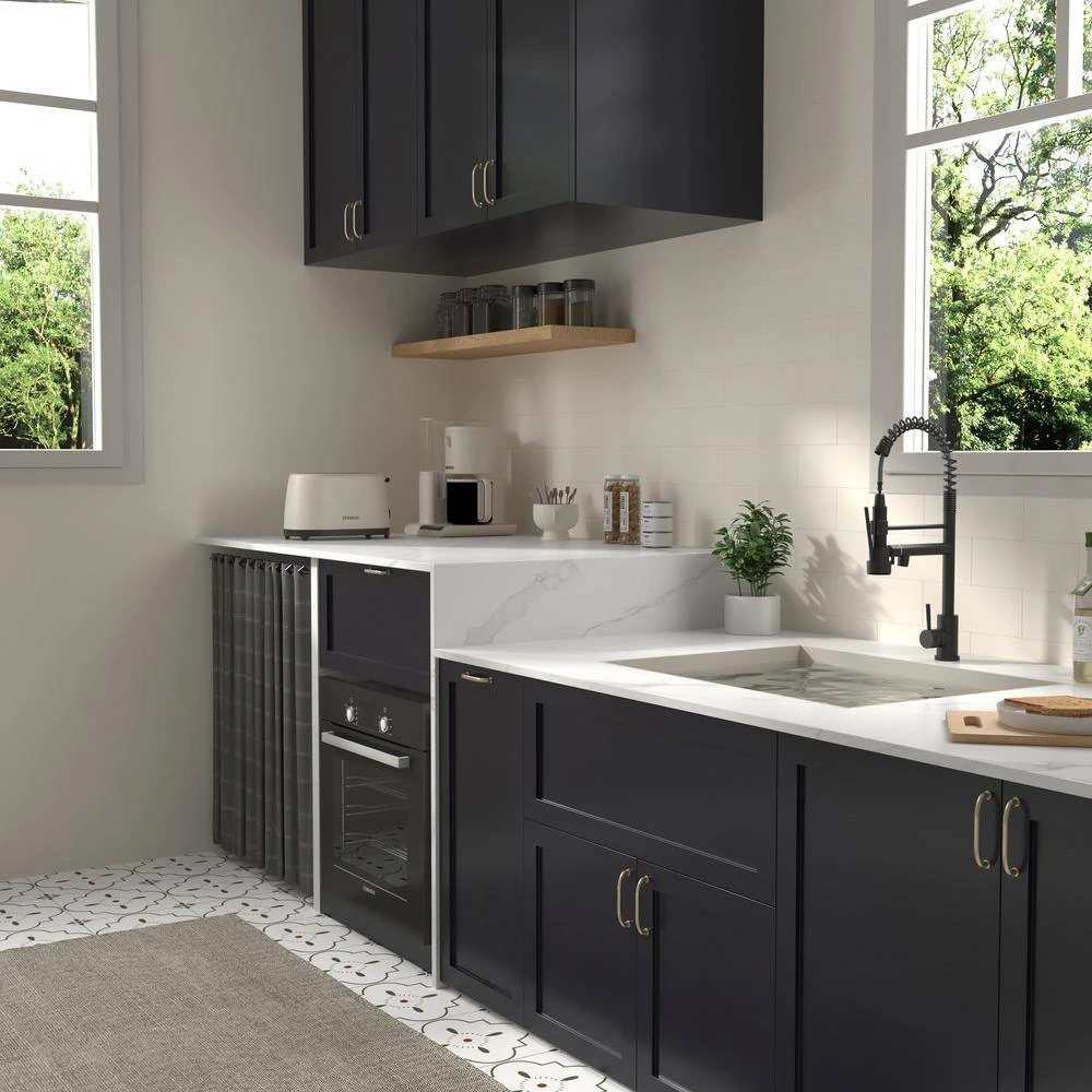 Single Handle Wall Mount Standard Kitchen Faucet In Matt Black 6 Single Handle Wall Mount Standard Kitchen Faucet In Matt Black - Image 6